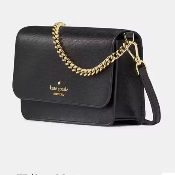 Kate spade black purse crossbody saffiano leather medium NWT - Picture 4 of 12